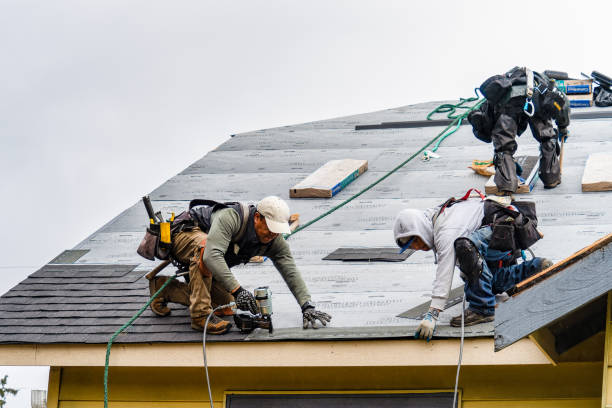 Professional Emergency Roof Repair technician working in Mansfield, PA